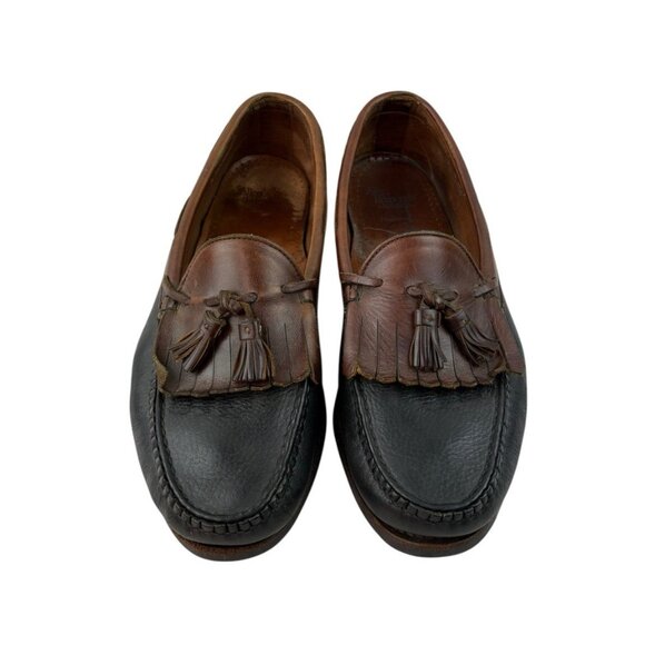 *Allen Edmonds Nashua Loafers Mens 13D Leather Black Brown Kiltie Tassle Luxury main image 8